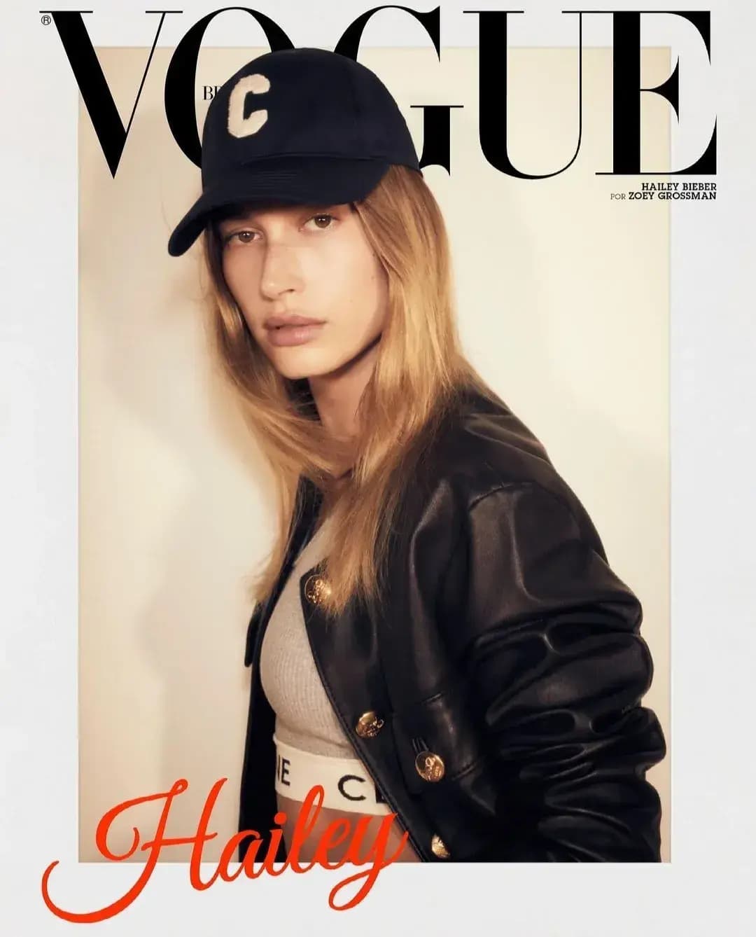 2021 VOGUE BRASIL COM HAILEY BIEBER - 1
