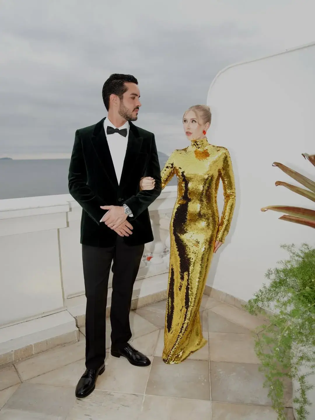 GOLDEN GLOBES GALA BRAZIL - CELA E JOAO BRASIO
